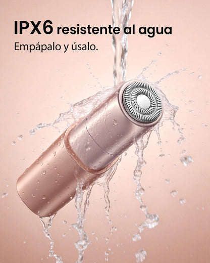 iFANZETECH Rasuradora Facial Mujer Afeitadora Facial: Mini Afeitadora Eléctrica, sin Dolor Elimina el Vello Cara, Labios, Barbilla, Mejillas, Frente, para Premaquillaje, USB-C Recargable, Regalo Mujer